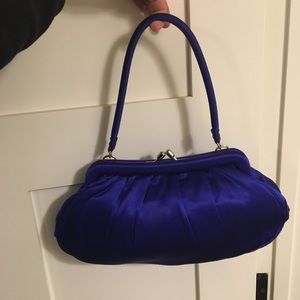Banana Republic Indigo Satin Purse